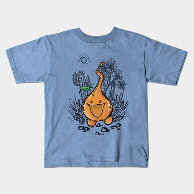 Orange Dewlet Kids T-Shirt by MandrakeCC